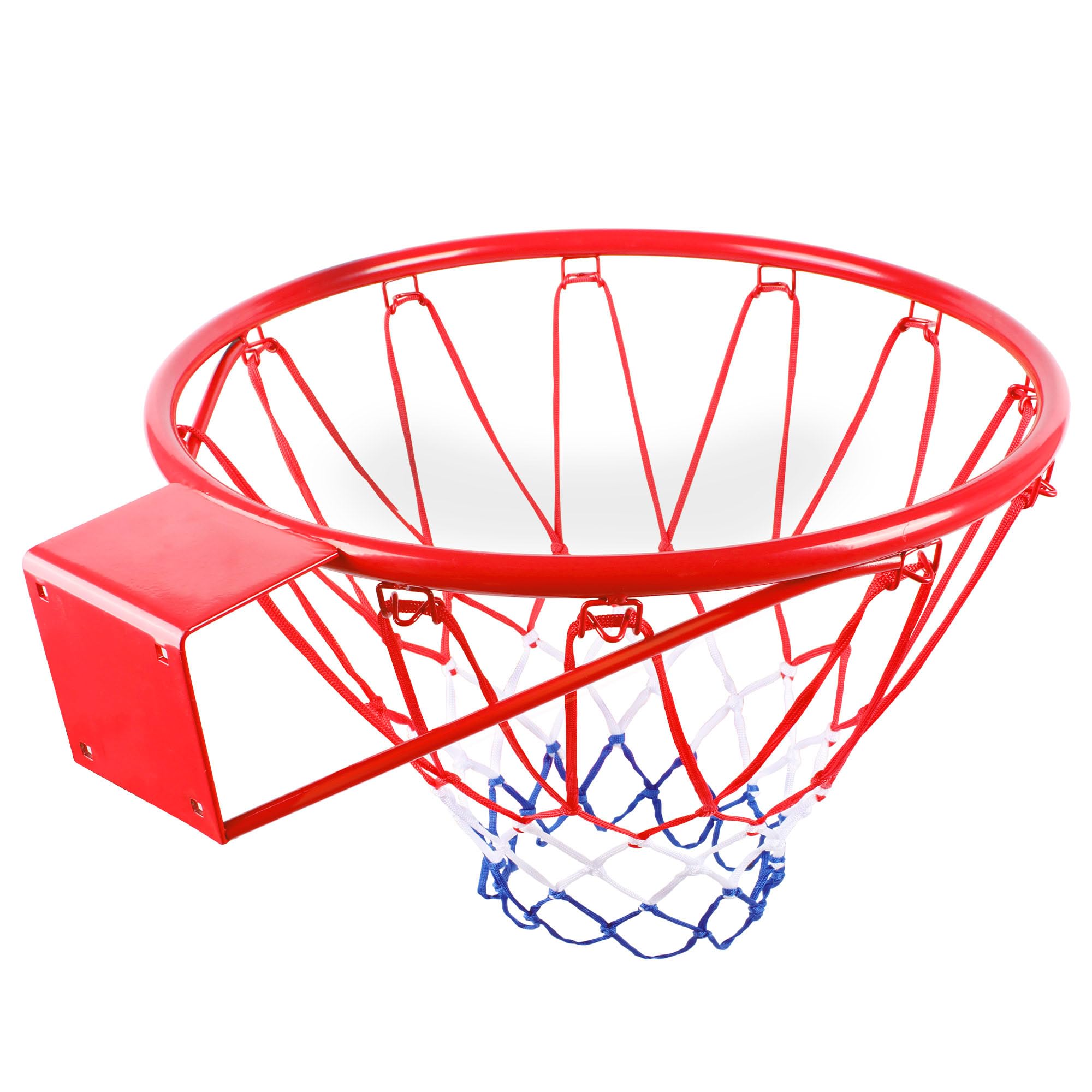 AKTIVE 54279 Canasta de Baloncesto Pared, 39 cm, Escala 1/1.16, Red de poliéster y aro metálico, Instalación con 4 Tornillos incluidos, para Jugar en casa, terraza o jardín