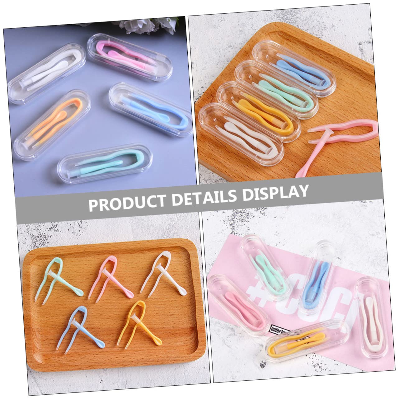 Set di 30 pinzette per la rimozione dell'alloggiamento e degli accessori per la rimozione delle pinzette, strumento di rimozione morbido, pistone in colorata