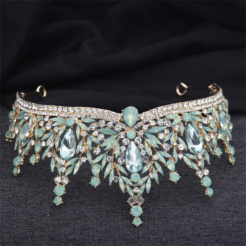 LNNSHX Braut Tiara für Frauen Hochzeit Krone Geburtstag Party Tiaras Haarschmuck Braut Kopfschmuck