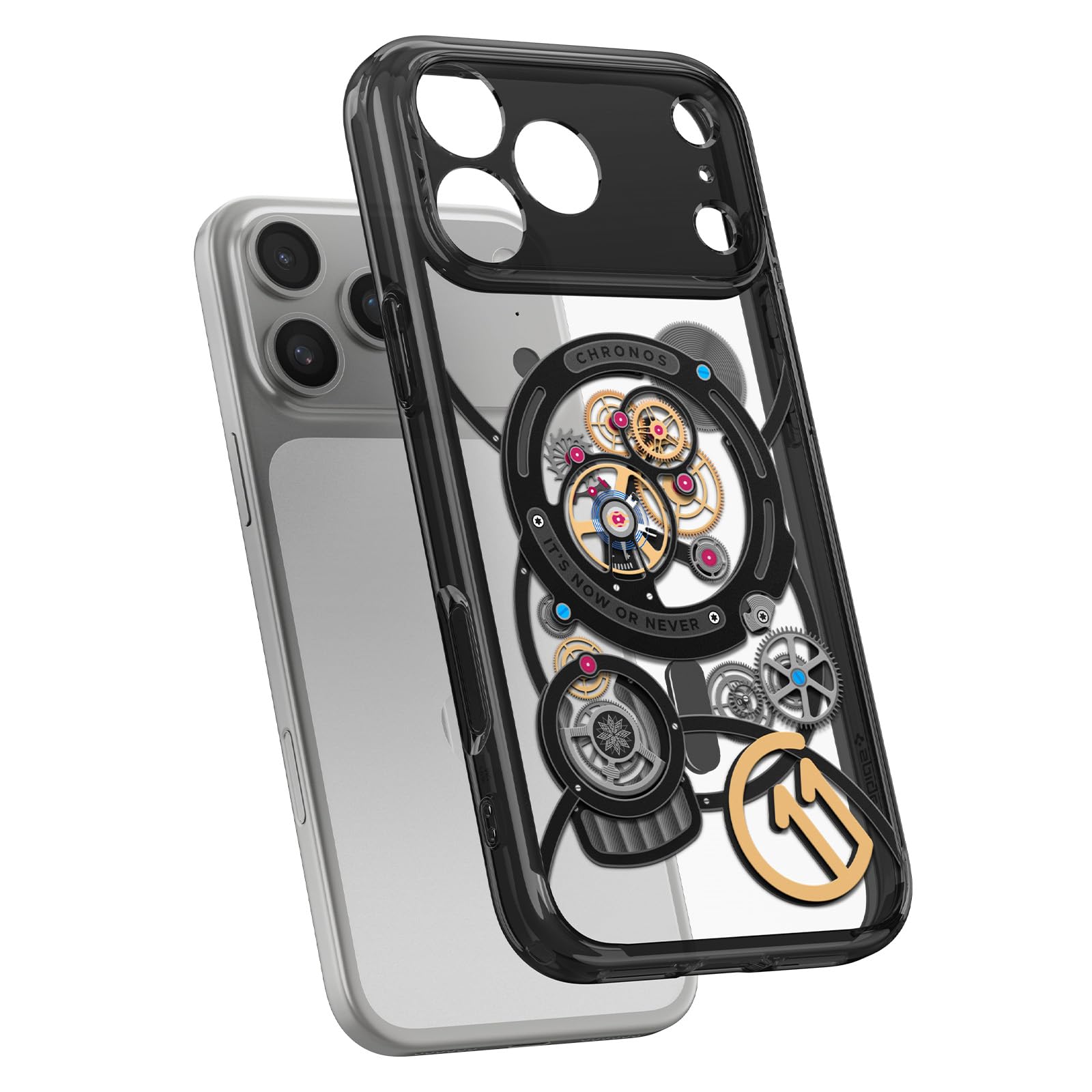 Spigen iPhone 17 Pro Max hoesje Ultra Hybrid MagFit [c11 Edition] [3D ruimtelijk effect door Hexa Layer-afdrukken] Compatibel met MagSafe- accessoires -Chronos
