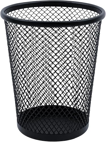 Portalápices de escritorio, soporte de malla de alambre para organizador de escritorio y accesorios de escritorio de oficina (paquete de 3)