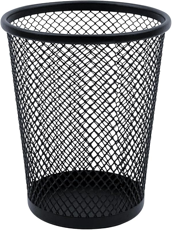 Desk Pencil Pen Holder, Wire Mesh Pen Cup Holder for Desk Organizer and Office Desk Accessories (1 Pack)