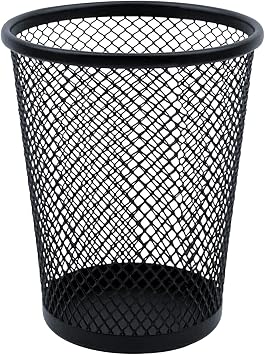 HSYMQ Desk Pencil Pen Holder, Wire Mesh Pen Cup Holder for Desk Organizer and Office Desk Accessories 1 Pack
