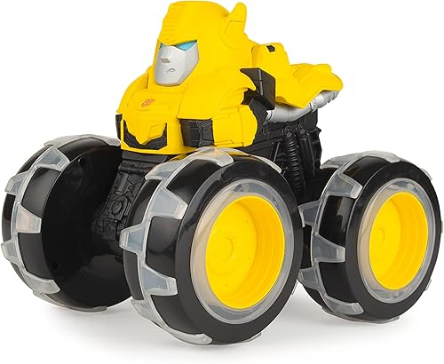 Transformers Bumblebee Monster Treads - Camiones monstruo con ruedas iluminadas - Juguete de abejorro - Niñas y niños a partir de 3 años
