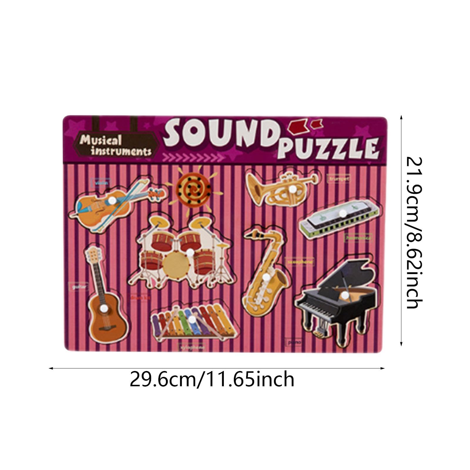 Klangpuzzle, Steckpuzzle Zur Förderung Der Feinmotorik, Geschenkidee für Kleinkinder von 2 5 Jahren, Musik