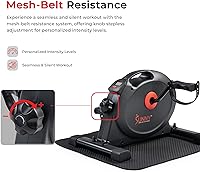 Vista 6 de Sunny Health & Fitness Smart Under-Desk Bike Exerciser, Low-Impact Cardio Cycling Equipment for Home/Office, Mini Paddler for Arm/Leg Mobility