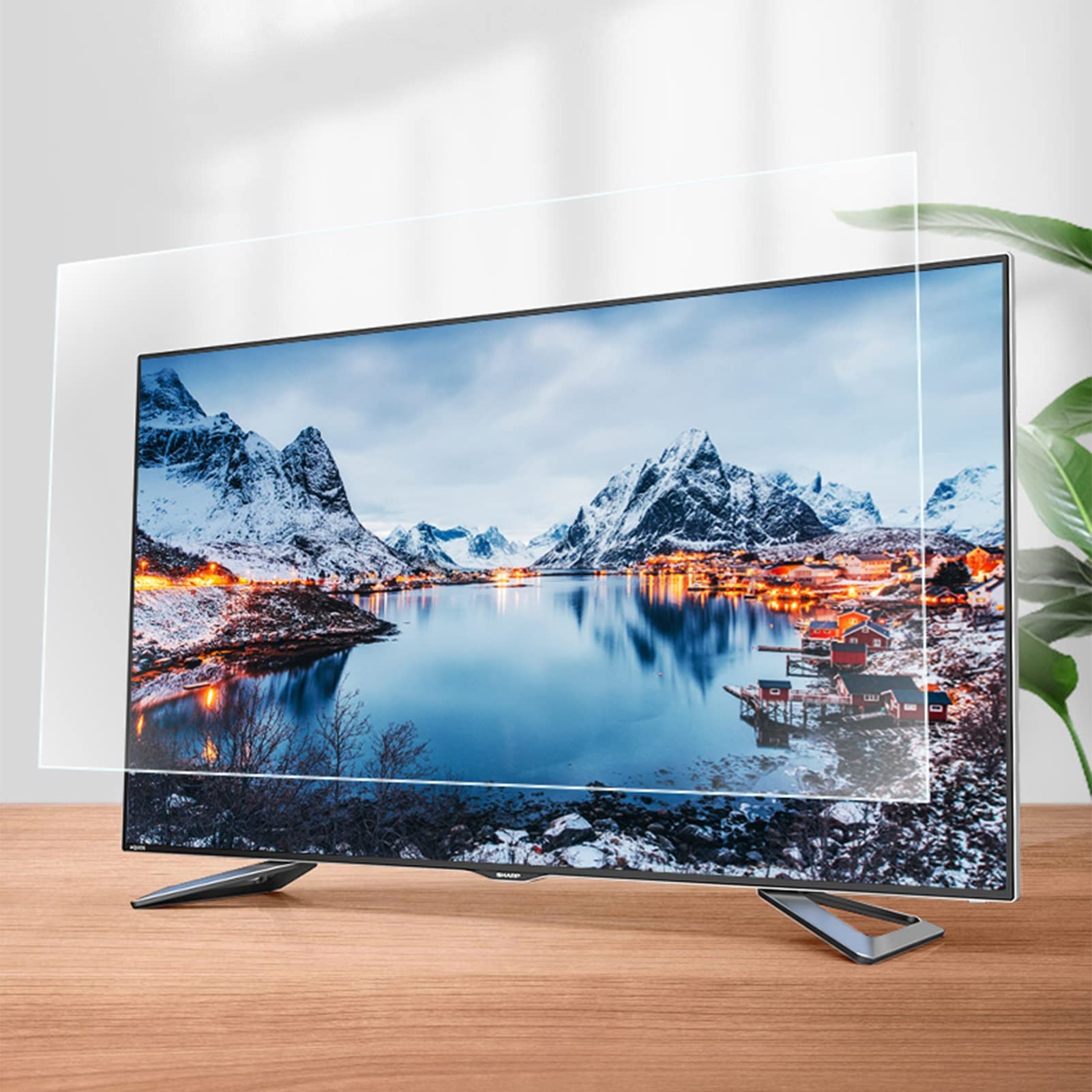 Ochrona ekranu przeciw niebieskiemu światłu łagodząca zmęczenie oczu, pasuje do telewizorów o przekątnej 27-75", monitorów szerokoekranowych itp. (wersja HD)