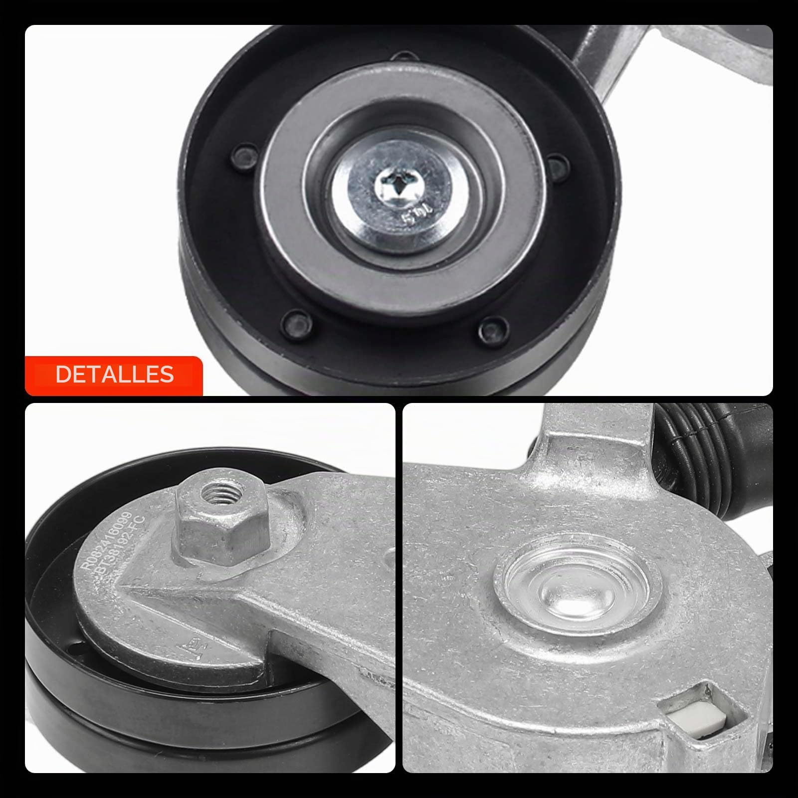 Frankberg Polea guía de rodillos Diesel Compatible con Golf IV 1J1 1.9L O.c.t.a.v.i.a I Combi 1U5 1.9L A3 8L1 1.9L Leon 1M1 1.9L O.c.t.a.v.i.a I 1U2 1.9L Replace# 038903315C
