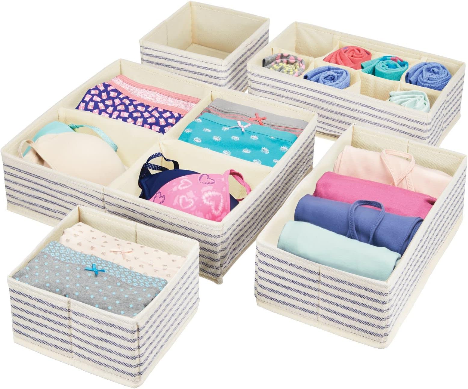 Stero Paquete de 12 organizadores de cajones para Ropa, Organizador de