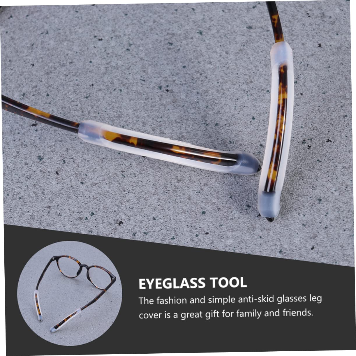 Manchons de Branche de Lunettes Antidérapants en Silicone Blanc 10 Paires Protection Yeux Certifiée Adaptés pour Lunettes de Soleil et Vue, Usage Quotidien et Sport Retenue