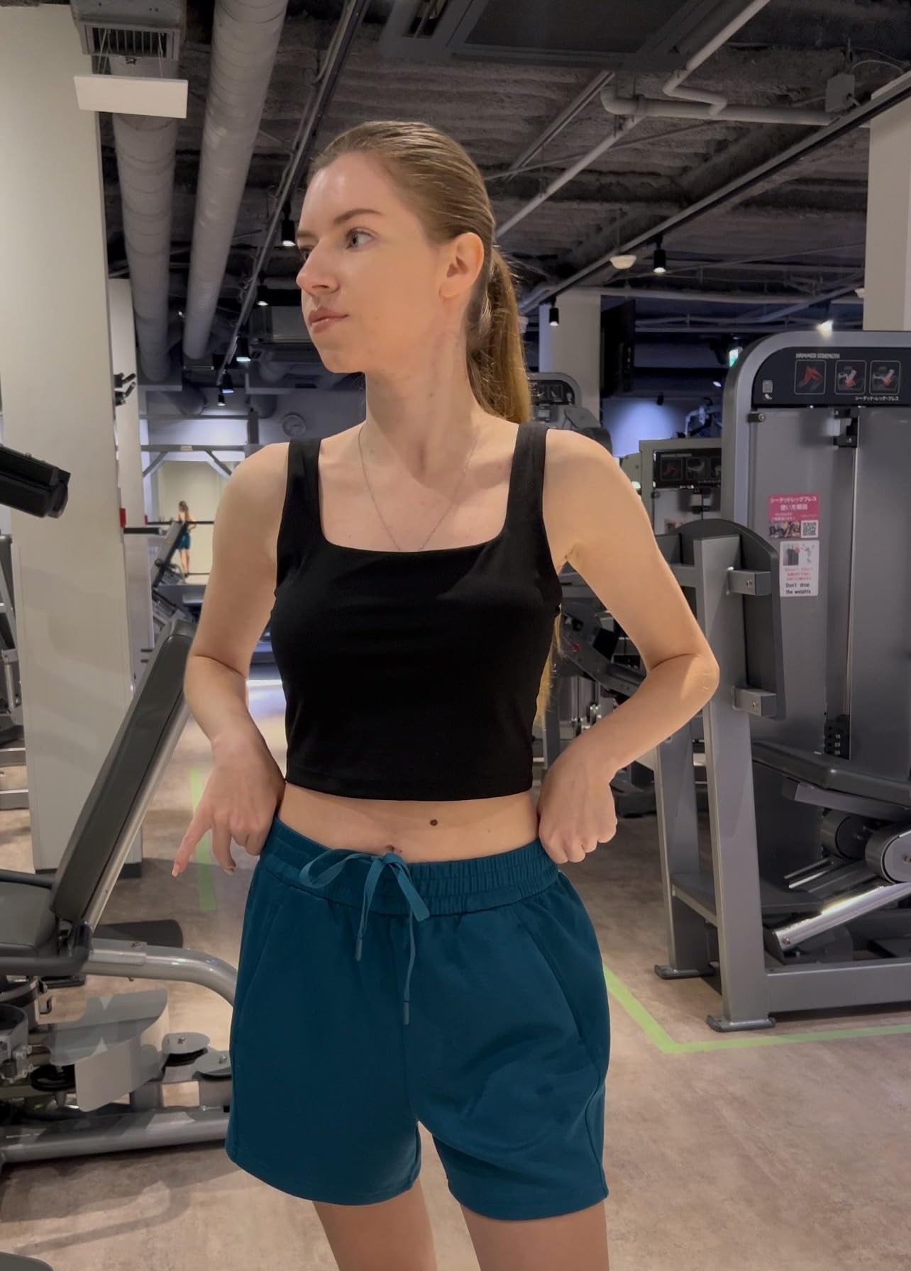 PINSPARK Sportowy biustonosz damski, bez fiszbinów, zdejmowany, wyściełany biustonosz sportowy, oddychający biustonosz w kształcie litery U, do jogi, biegania, fitnessu, uprawiania sportu