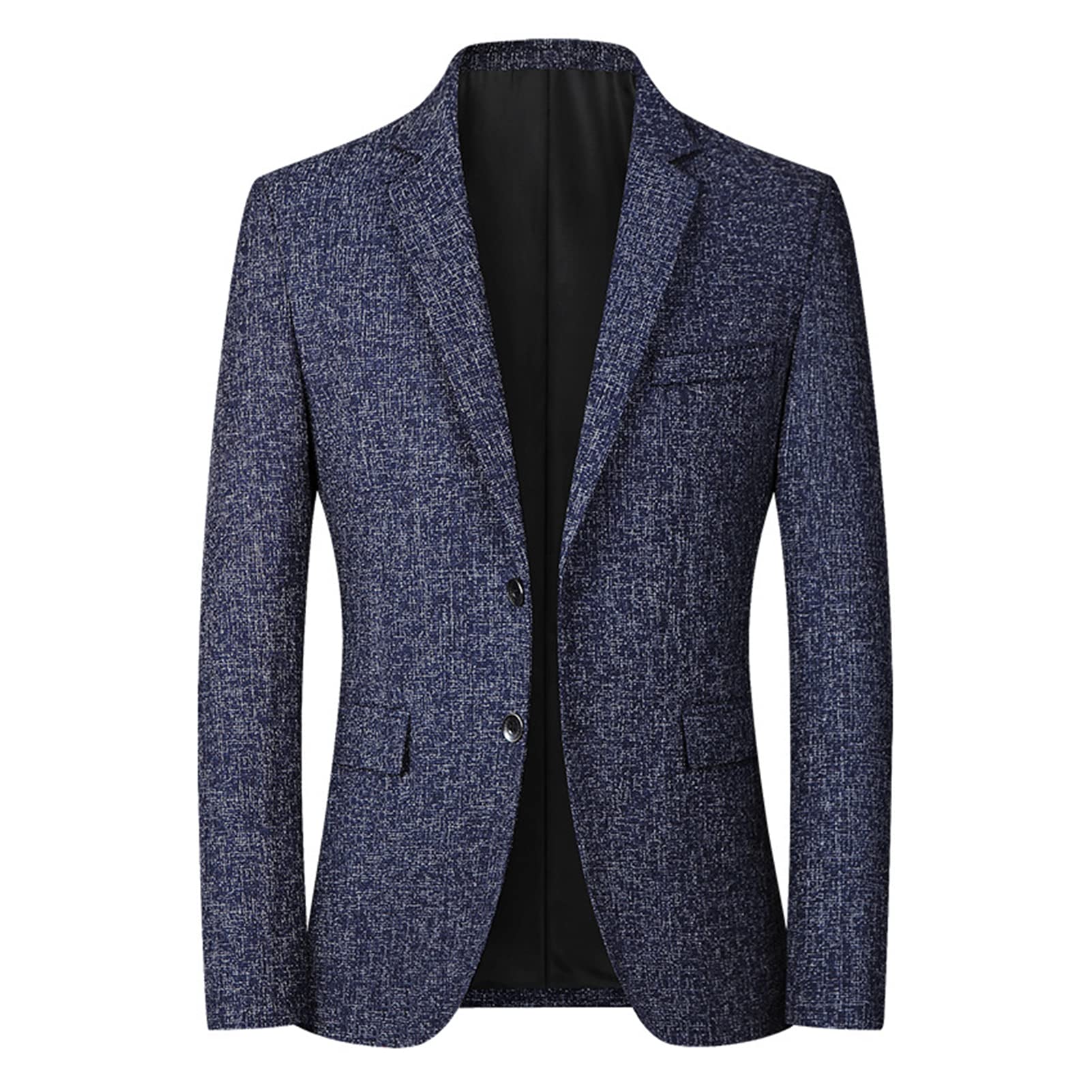 Giacca da uomo Blazer tinta unita monopetto morbido e confortevole Autunno Inverno Due bottoni Tasche Suit Uomo Cappotto per Matrimonio incontri uffici