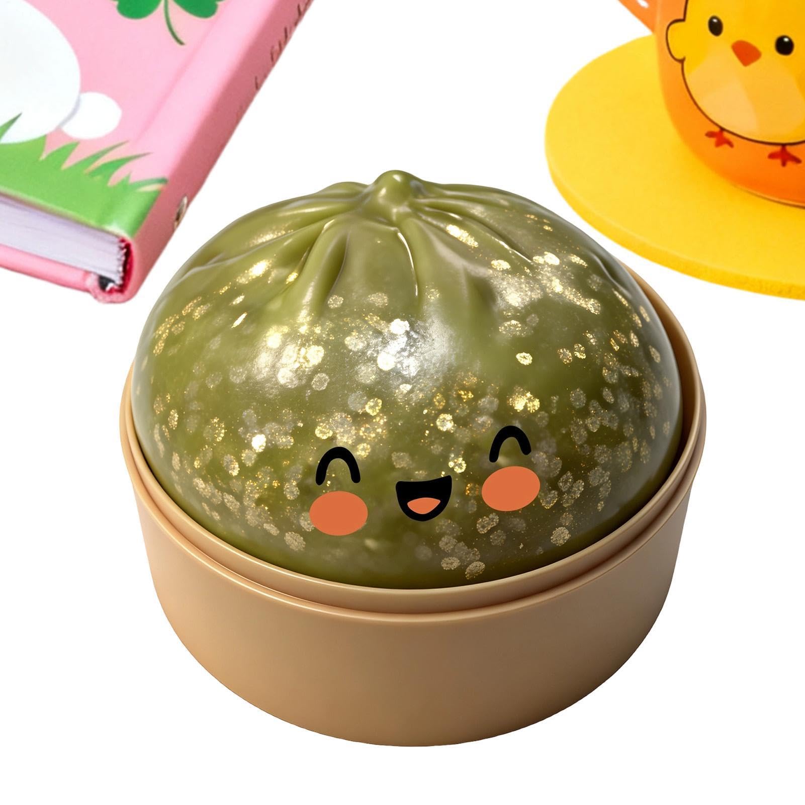 Giant Glitter Dumpling Fidget Toy, Soft Squeeze Dough, Enorme Dumpling Estrés Pelota, Juguete Sensorial De Apretar Tipo Pan,Niños Y Niñas, Adultos, Estudiantes, Hogar, Oficina — view 12