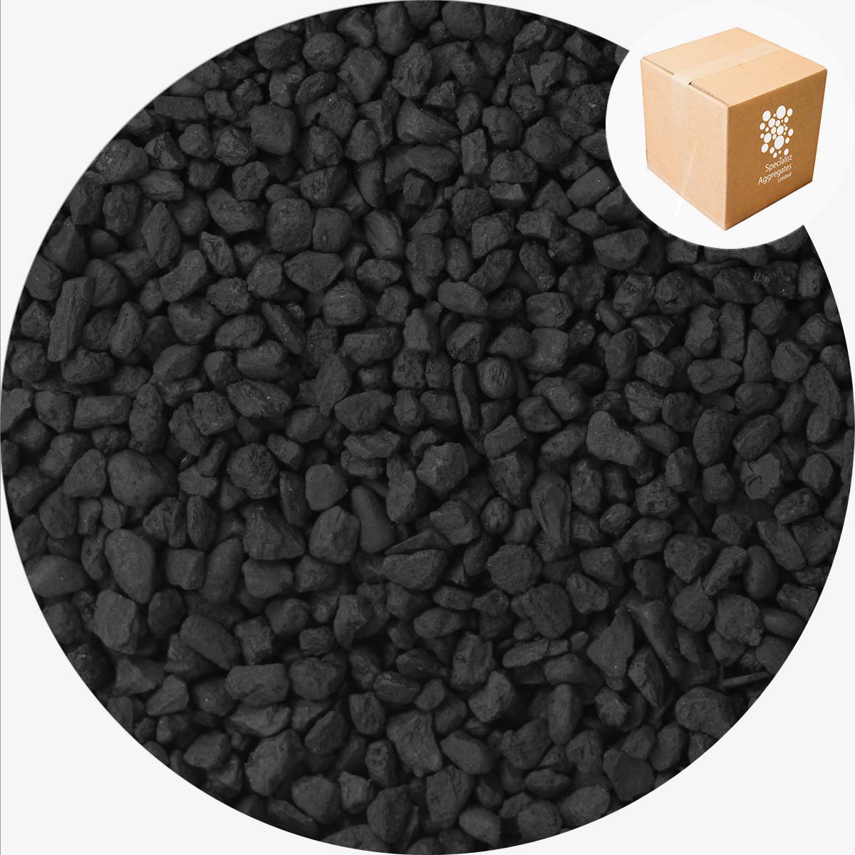 Specialist Aggregates ® - Rounded Gravel Nuggets - Jet Black - 15kg — image 1