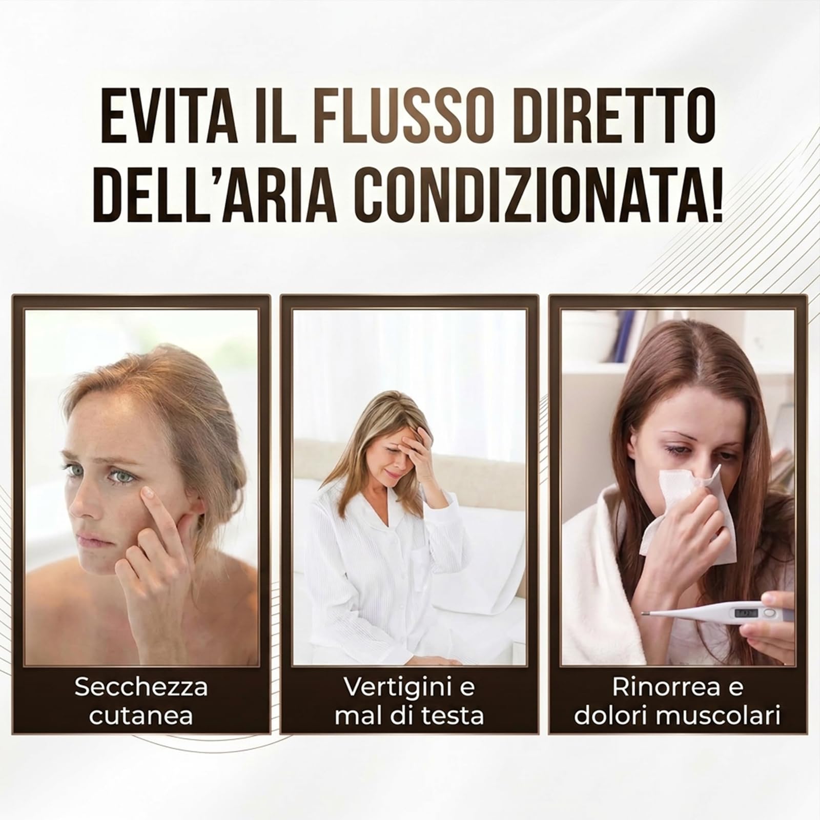 Deflettore per Condizionatore Universale, Deflettore Aria Condizionata per Condizionatori per Casa/Ufficio, Neonati, Anziani, Donne in Gravidanza - Trasparente