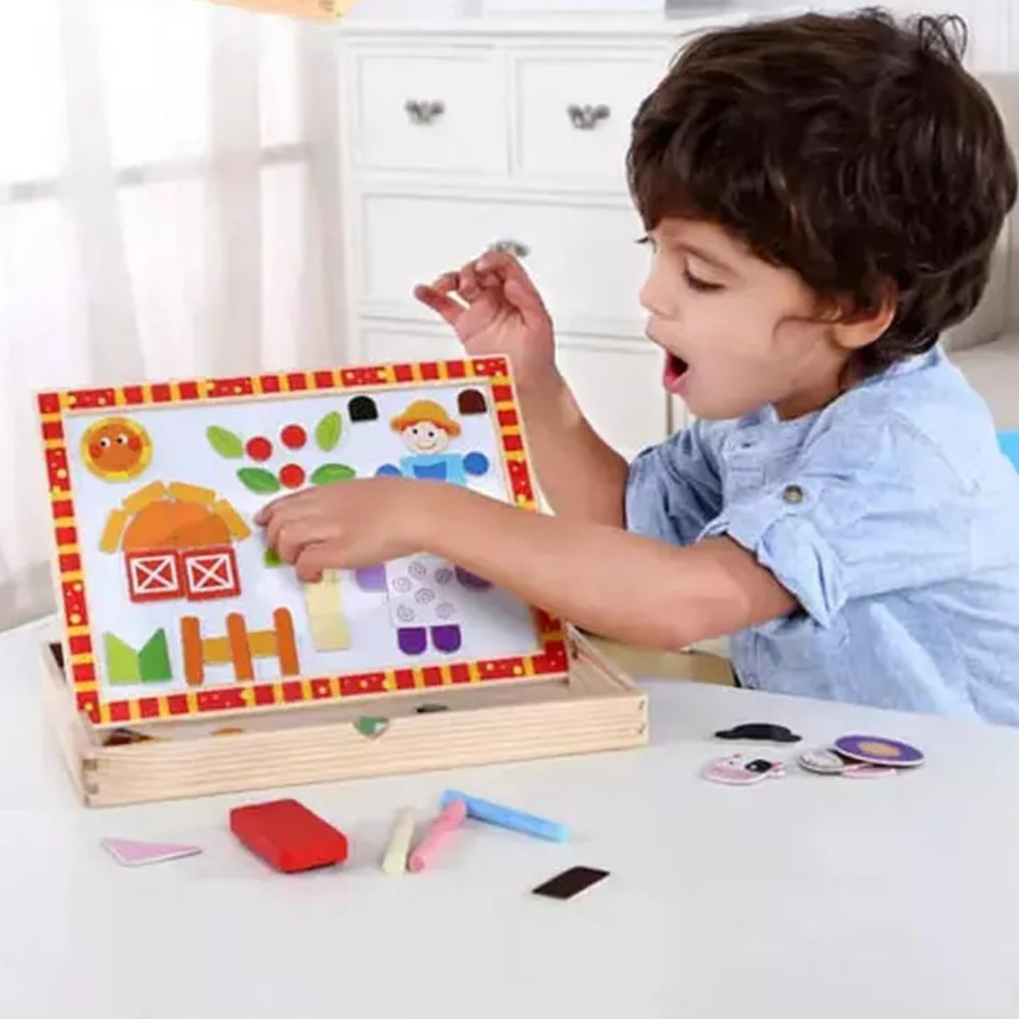 Andreu Toys TK15136 łamigłówka magnetyczna, wielokolorowa, 30 x 23 x 21,5 cm