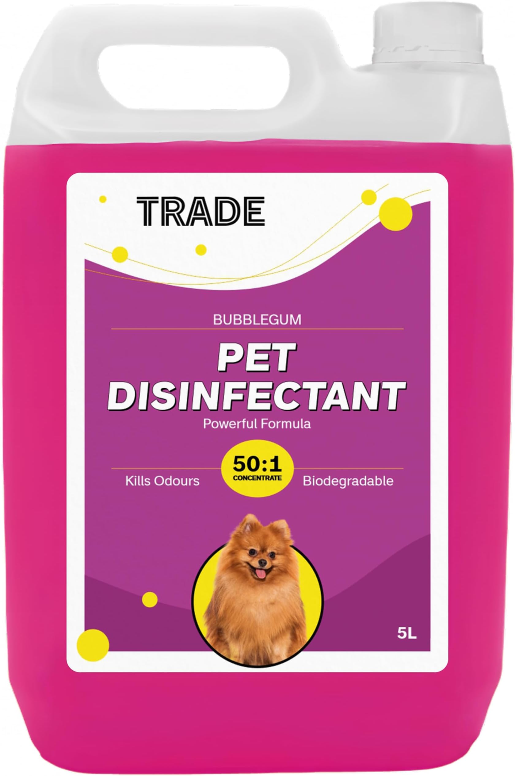 Trade Pet Disinfectant 5lPowerful Formula Cleaner, Deodoriser For