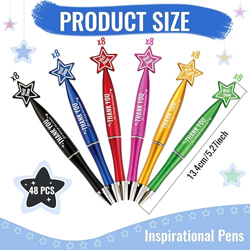 Miniatura 9 de 48 bolígrafos de agradecimiento para empleados, regalos de agradecimiento para mujeres, bolígrafos inspiradores para enfermeras, compañeros de