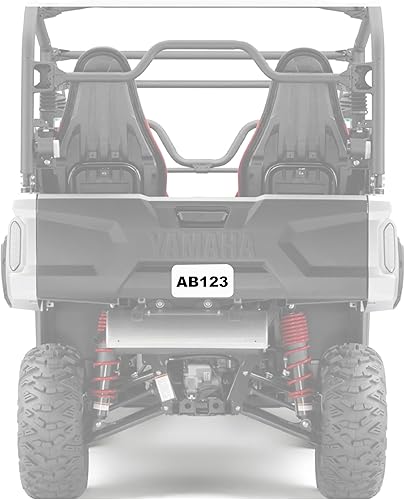 Vista 3 de Hardline Products USA ATV/SXS/UTV Kit de matrícula todoterreno - Blanco