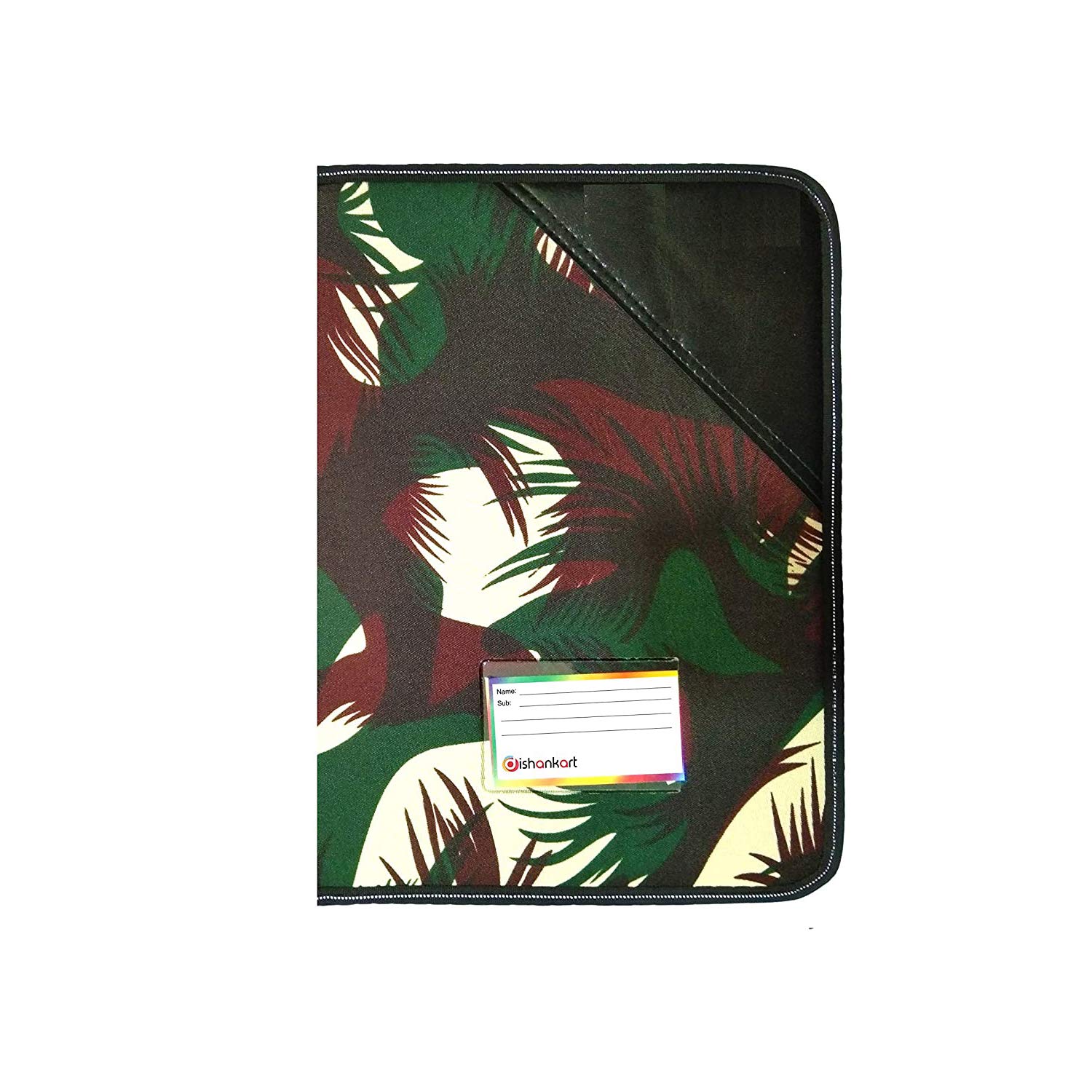 DishanKart Premium Army Shade Conference File Folder Leatherette Material, Professional Folder for Office & Personal Use, (Set of 1)