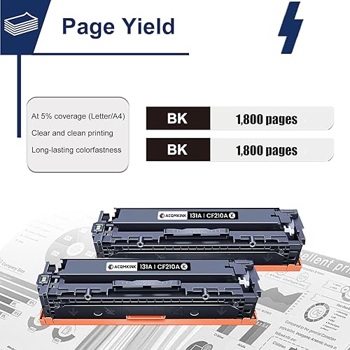 Vista 4 de Cartucho de tóner negro 131A de repuesto para HP 131A CF210A Pro 200 Color M251nw M251n M251 M276n M276nw Tinta de impresora 2