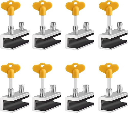 Miniatura 10 de Cerraduras de ventana, 4 juegos de cerradura de ventana de seguridad deslizante con llave para ventanas correderas verticales y horizontales