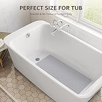 Vista 5 de OTHWAY Alfombra de Bañera Antideslizante, Alfombra de Baño de Goma Extra Larga para Bañera, Lavable a Máquina, Alfombra Antideslizante para Ducha