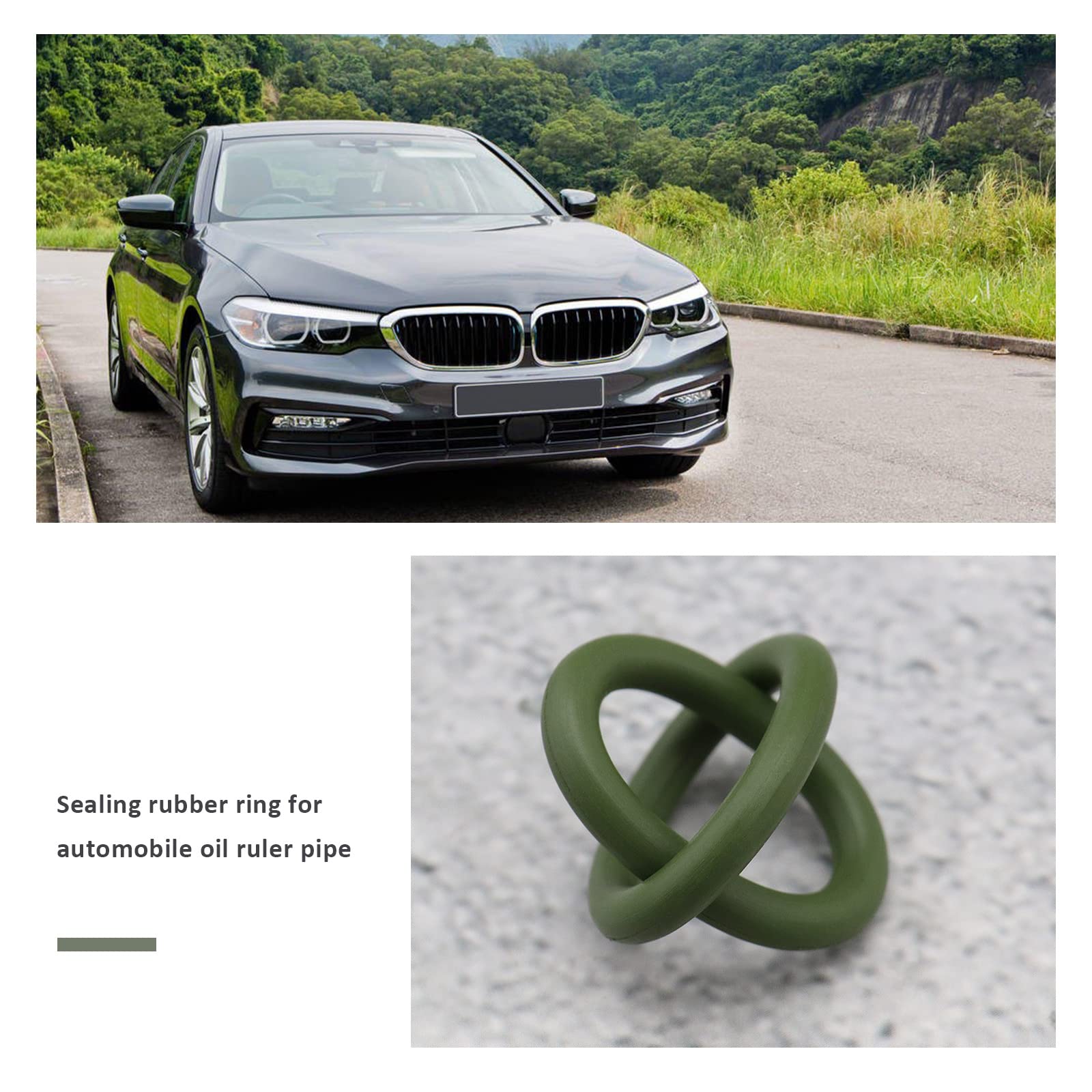 2x Ölmessstab O-Ring Für BMW - 14,8x3,1mm Dichtung Passt Für 3er, 5er, 6er, 7er Serie & X5