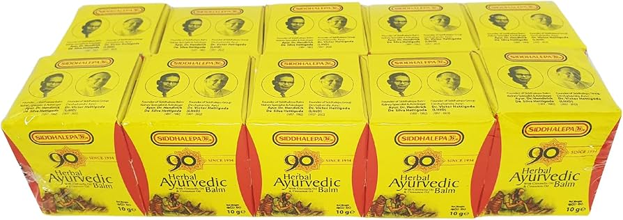 Amazon.co.jp: Siddhalepa® Balm Ayurveda Balm 10g (Pack of 10