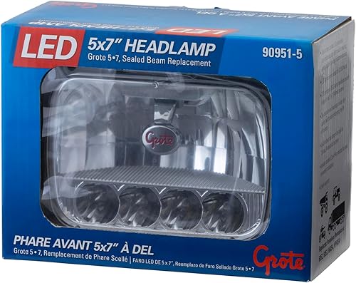 Miniatura 2 de Grote 90951-5 LED Sealed Beam Faro - 5x7 LED Sealed Beam, 9-32V