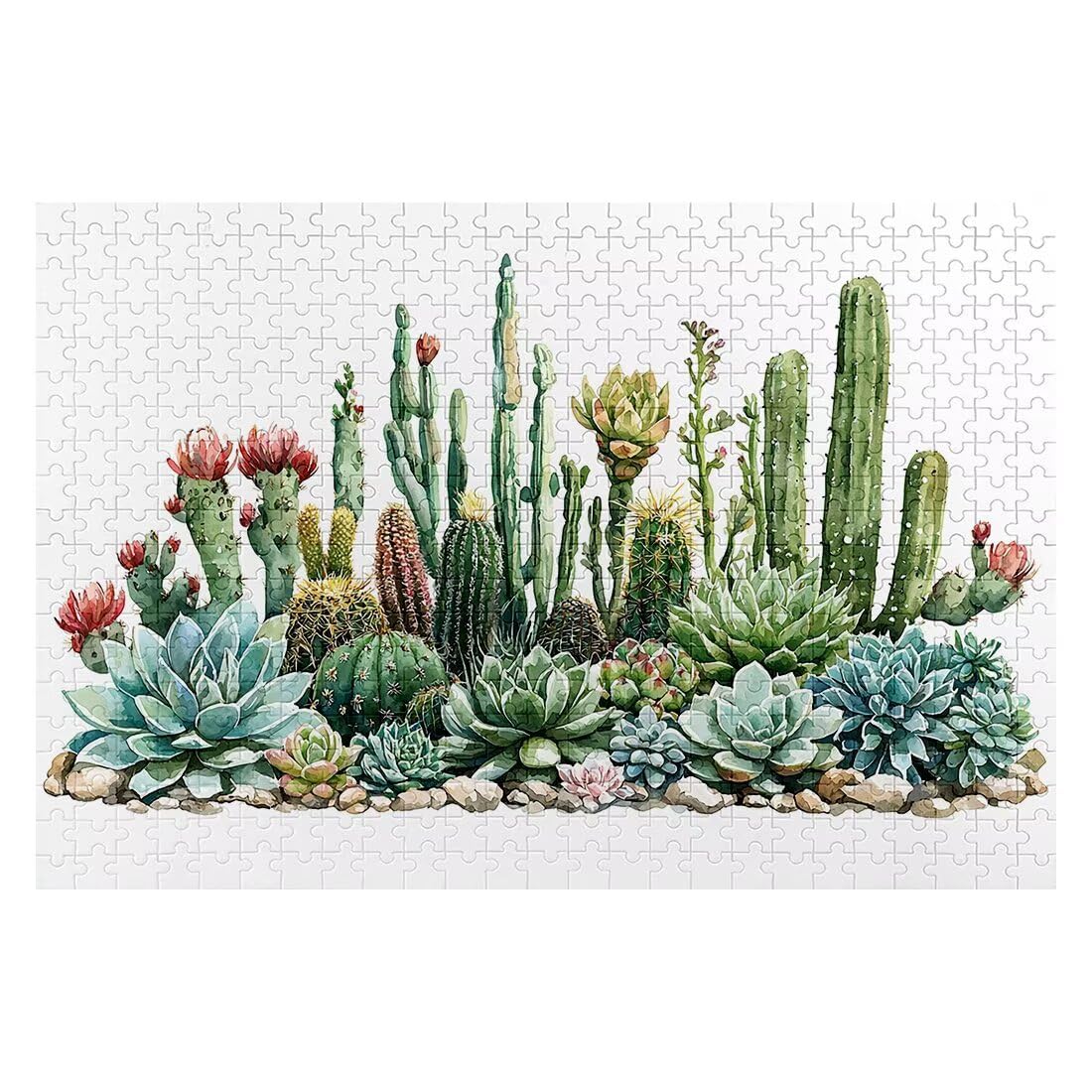 Puzzle 1500 elementów dla dorosłych Fabryka Zestaw puzzli kaktus dla dorosłych 87 x 57 cm, kolorowe, klasyczne wyzwanie edukacyjne Superior Zabawki dla Mężczyzn Wyzwanie Zabawki Rodzina Prezent