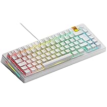 Glorious Gaming GMMK 3 HE tastiera Rapid Trigger, Hall Effect, polling 8K, switch magnetici e meccanici MX, tastiera 75% hot swap, guarnizioni modulari, Doubleshot Keycap PBT, AZERTY francese – Bianco