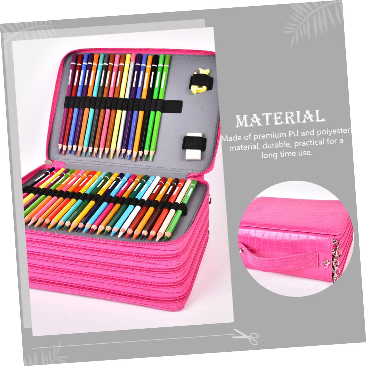 Astuccio per Penne Creativo e Portatile Astuccio per Cancelleria da Scuola per Organizzare Penne e Matite