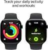 Apple Watch Series 11 [GPS+Cellular, 46mm] - caja de aluminio color Negro Jet con correa deportiva negra, M/L (Reacondicionado) 5