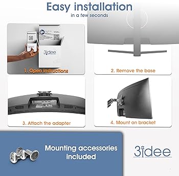 3IDEE VESA Adapter Mount Compatible With MSI Optix Monitor