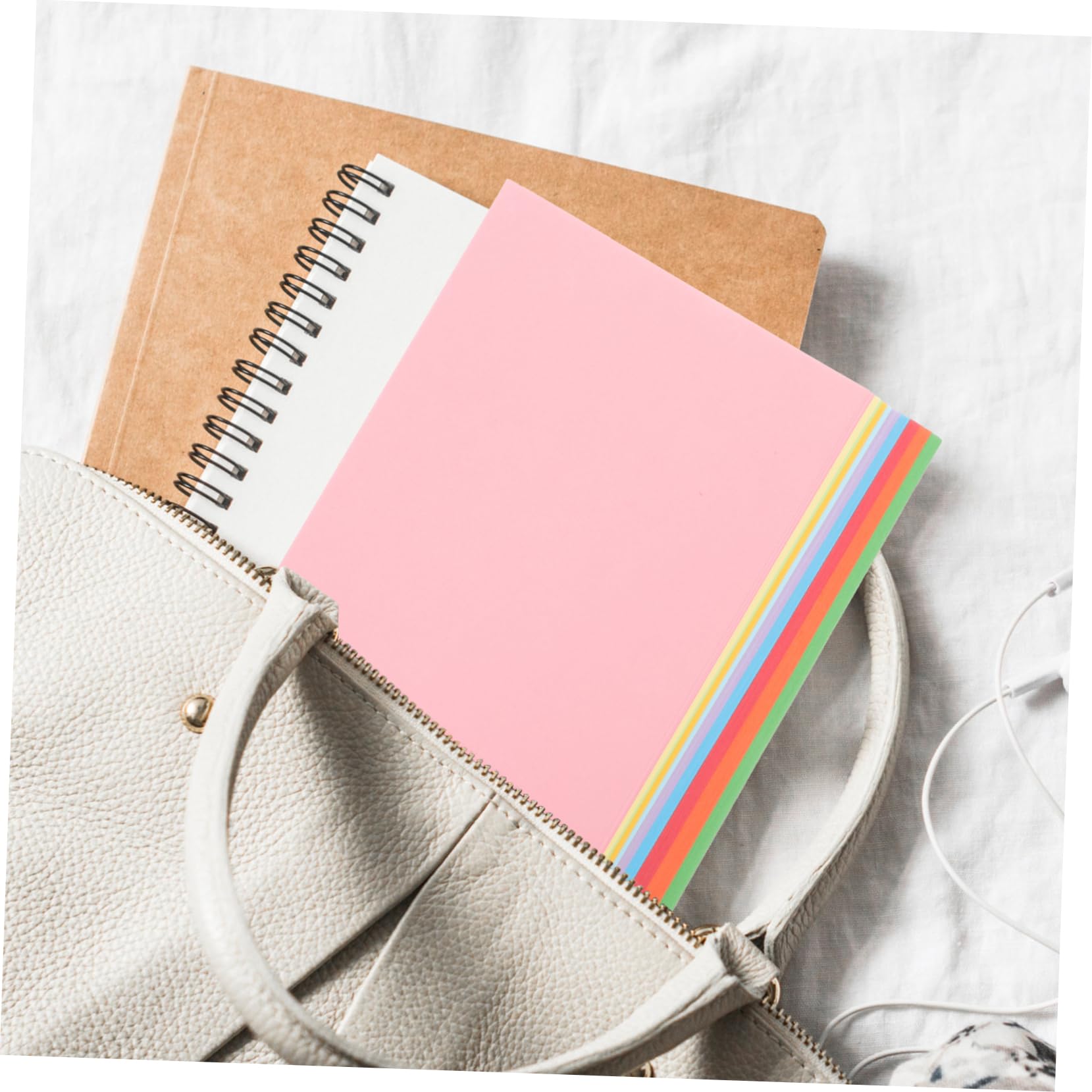 NUOBESTY 100blätter Bastelpapier Verdickt Bunt Faltpapier Malpapier Für Junge Mädchen Und Erwachsene Zu Hause Kindergarten Schule Diy-bastelpapier Origami-papier