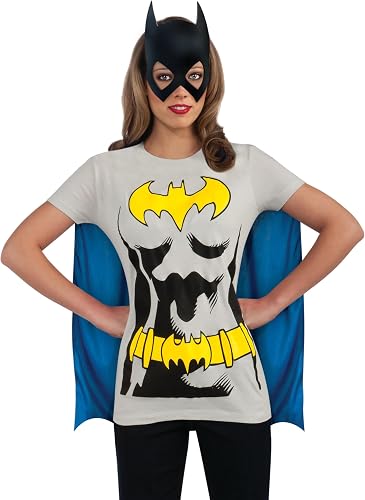 DC Comics, t-Shirt Batgirl, avec Cape et Masque