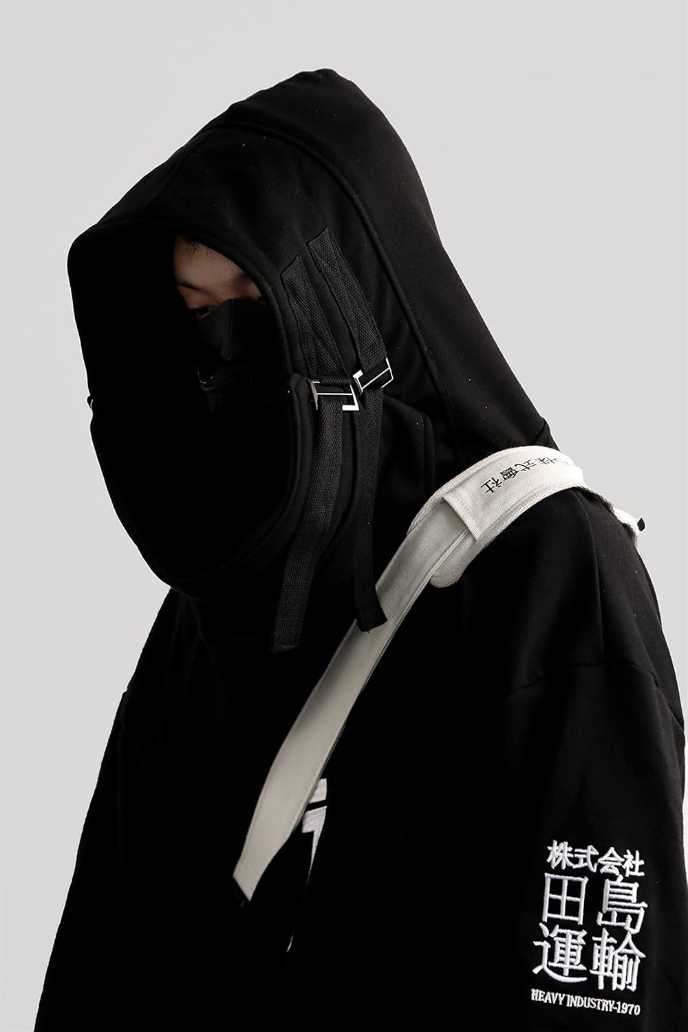 Niepce Inc Japanese Streetwear Men's Techwear Hoodie - Image 6
