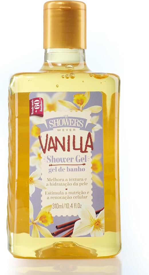 WEVER Gel de Banho Vanilla, Hidratante para Pele, Fragrância de Baunilha, 310ml