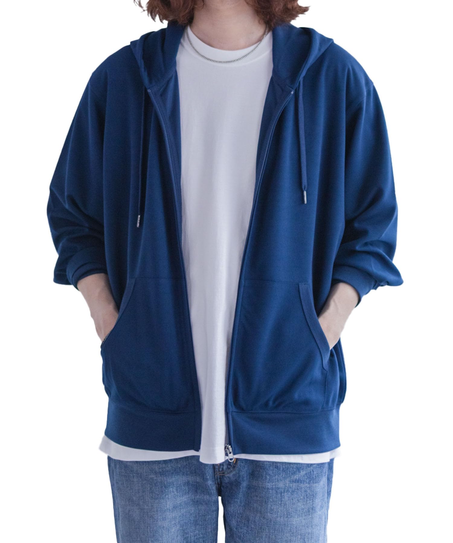 Amazon.co.jp: [NAVY] ネイビー パーカー メンズ UVカット ドライ 軽量 