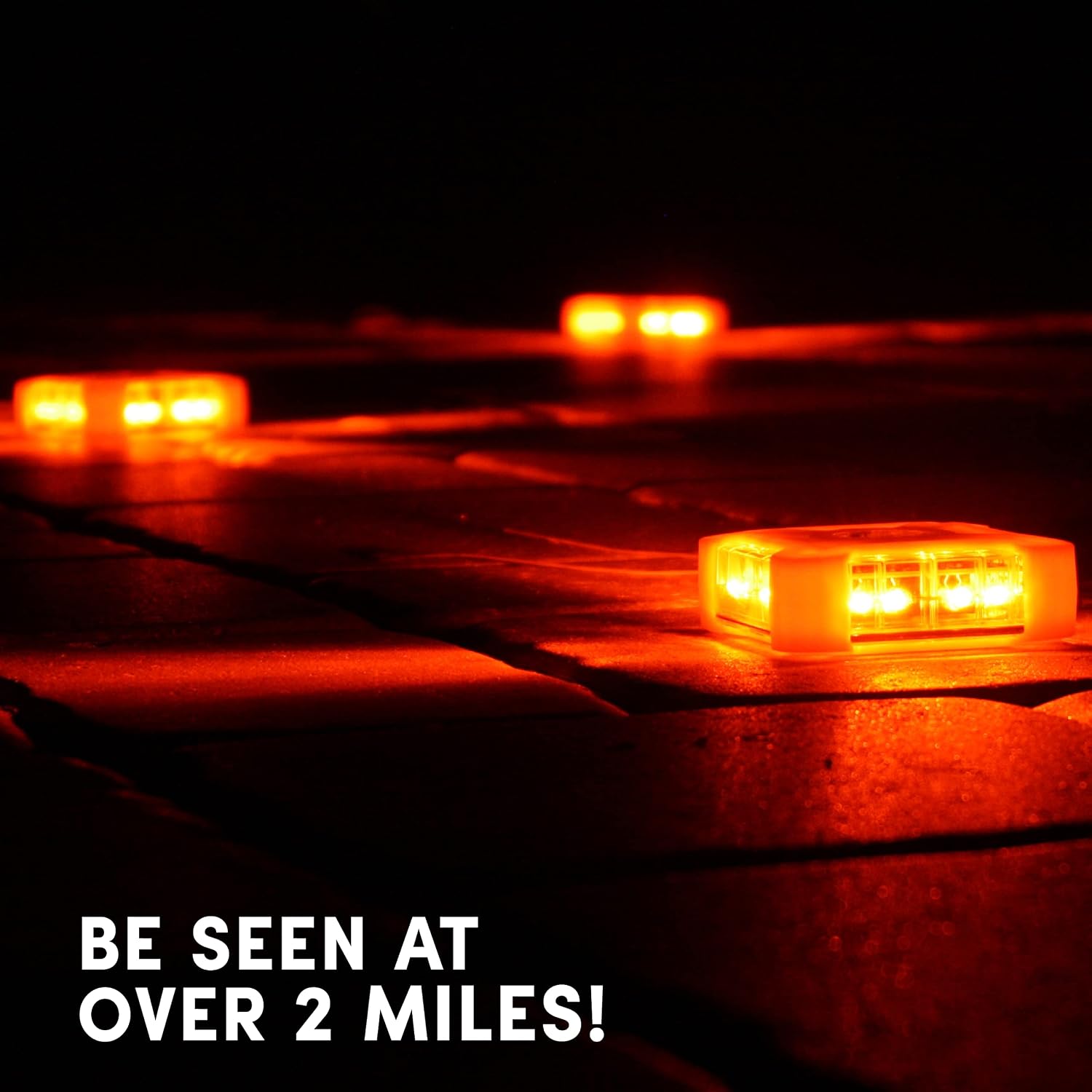 MARCALA V2.0 LED Road Flare 3-Pack | The Only Complete Roadside Safety Disc Kit w/a Whistle! | DOT Compliant LED Safety Flare Kit w/Batteries, Carry-Case and 3 Items | Feel Safer on The Road!