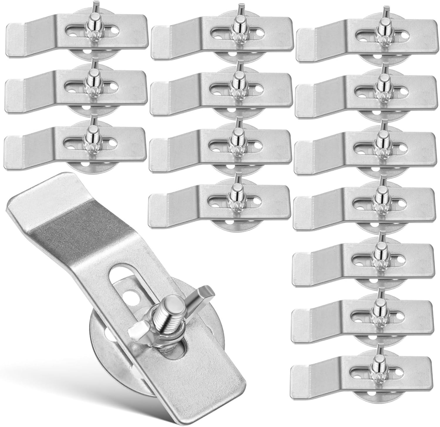 36pcs Undermount Sink Clips Kit Installation Brackets for Effortless Kitchen Bathroom Sink Mounting Versatile Compatibility with Various Models Easy Setup for Professionals DIY