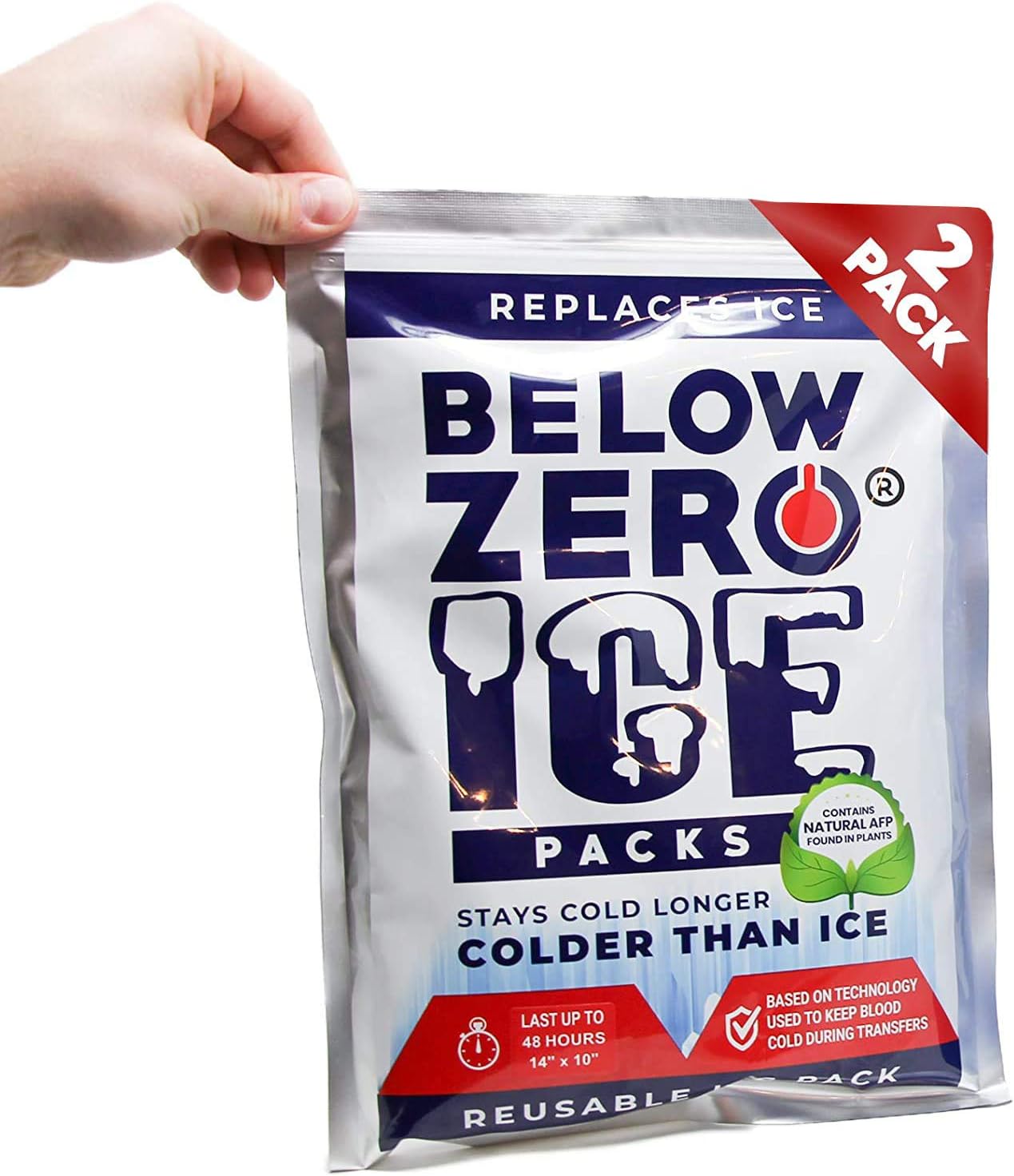 Below Zero Colder Than Ice Freeze Packs Ready to Use Ice Pack for