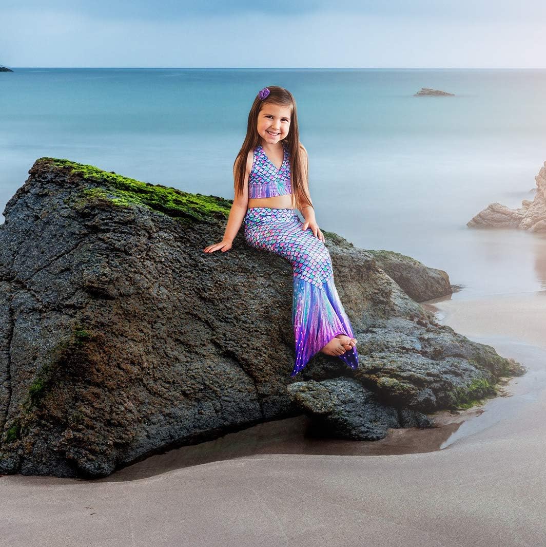Sun Tails Toddler Mermaid Tail (Aurora Borealis, S - Child 4T/5T, not for use with Monofin)