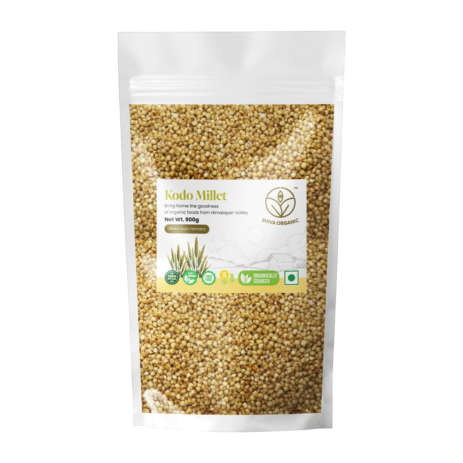 Shiva Organic Kodo Millet 900g - Ancient Grain for Modern Health