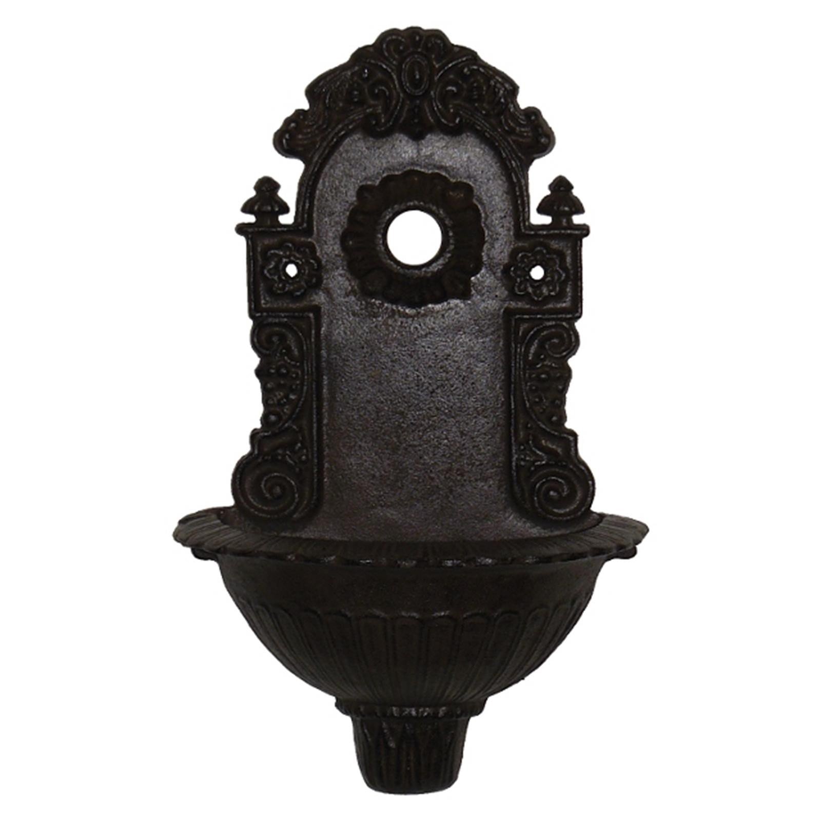 Nostalgie Antik Wasch Becken Wand Brunnen Garten Eisen Deko Brunnen