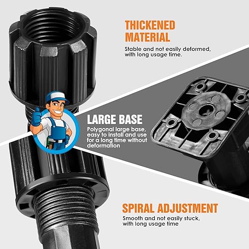 Miniatura 5 de 12 patas de soporte para gabinete de cocina, estructura de gabinete de cocina y soportes de base de muebles, adecuados para sofás y camas, patas