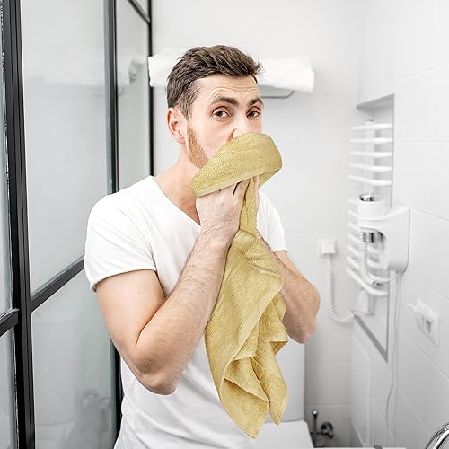 Miniatura 6 de Utopia Towels - Juego de 6 toallas de mano premium, 16 x 28 pulgadas, 100% algodón hilado en anillo, toallas ligeras y altamente absorbentes