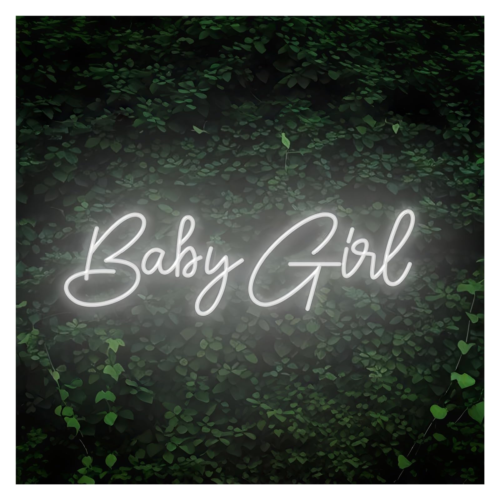 RONGCH Hanging Art Signs Baby Girl Neon Sign Nursery Room Dorm Beauty Salon Home Wall Decor Party Bar Storefront Window Display Business Entrance 50cm