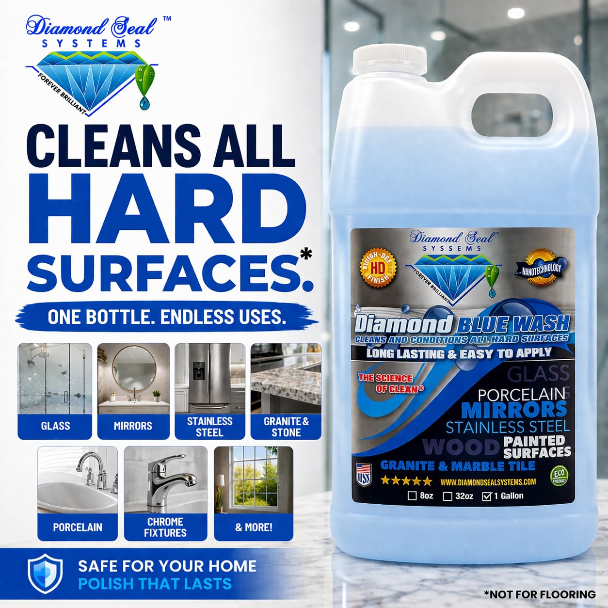 Diamond Blue Repellent Cleaner & Wash Direct from the manufacturer - 1 Gallon by Diamond Seal Systems